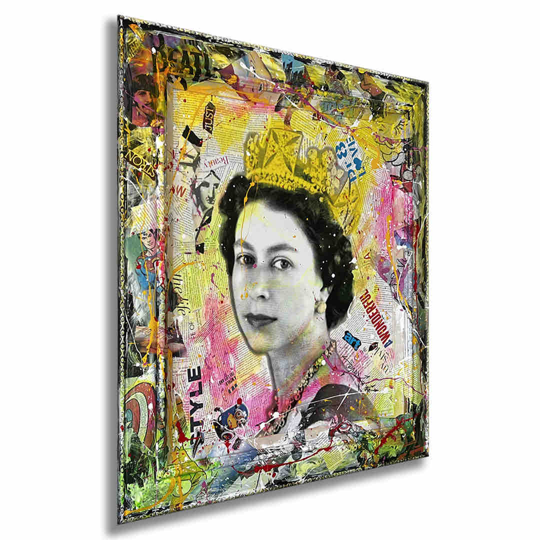 Her Majestic - Original Collage Painting on Paper