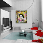 Her Majestic - Original Collage Painting on Paper