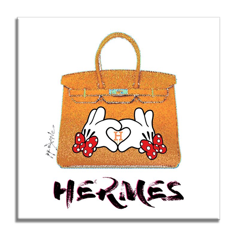 Hermes Minnie Mouse - Original Painting on Canvas