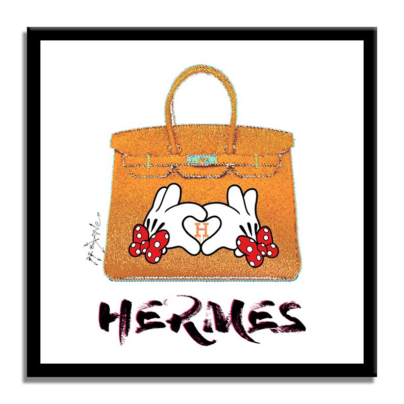 Hermes Minnie Mouse - Original Painting on Canvas