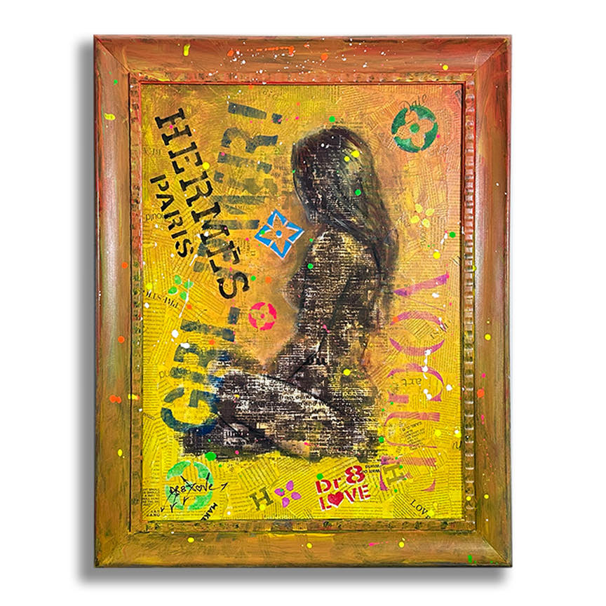 Hermes Girl - Original Painting on Canvas