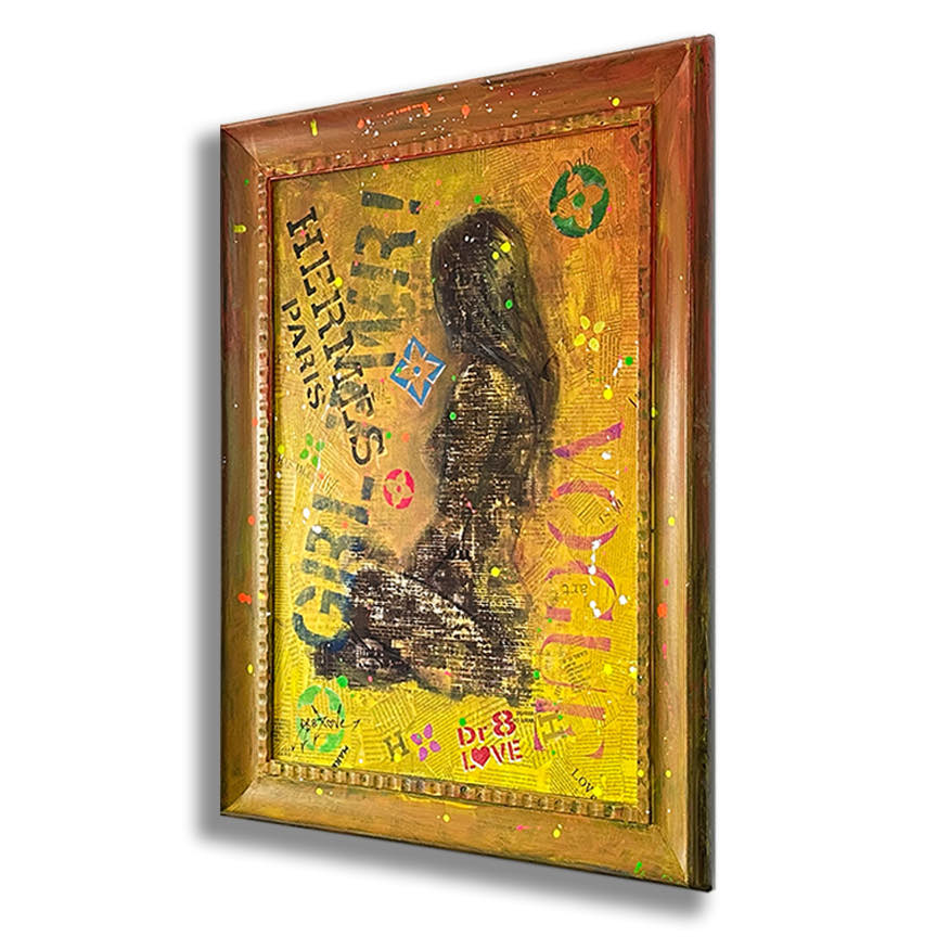 Hermes Girl - Original Painting on Canvas
