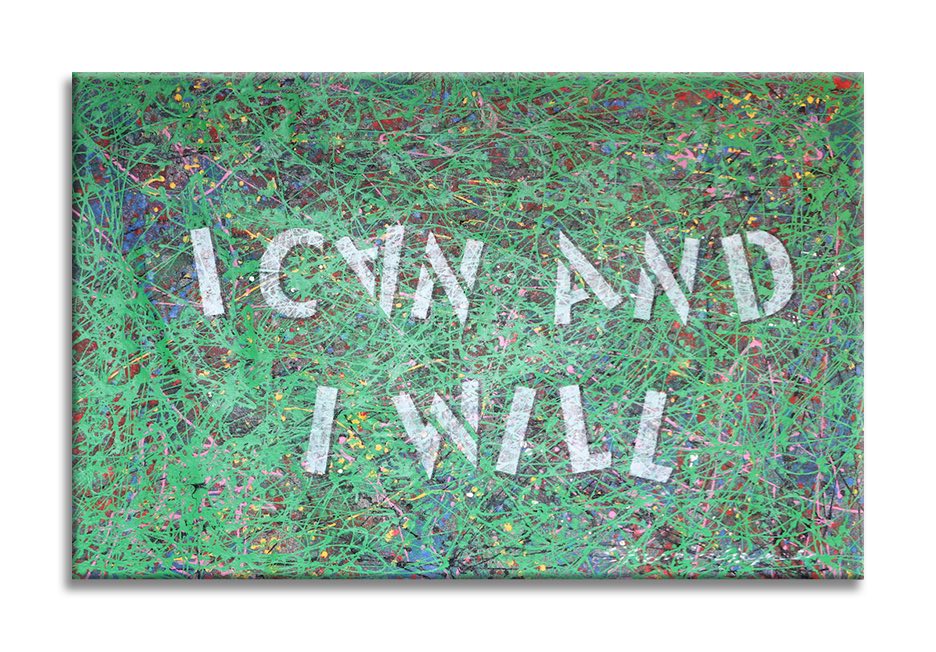 I Can and I will  – Original Abstract Painting on canvas