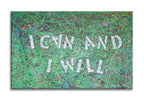 I Can and I will  – Original Abstract Painting on canvas