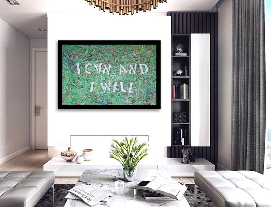 I Can and I will  – Original Abstract Painting on canvas