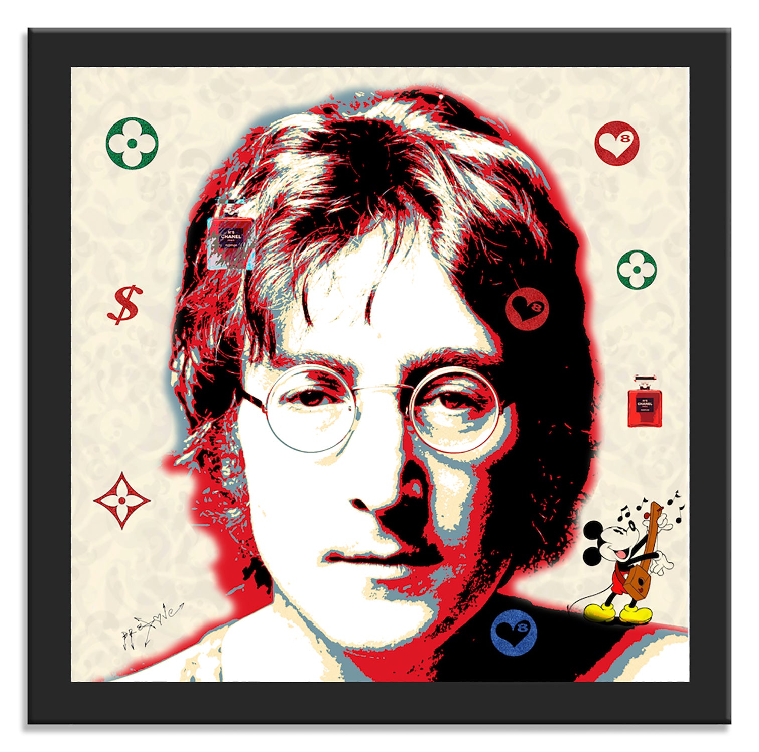 John Lennon - Peace – Giclée printed on Canvas or Paper