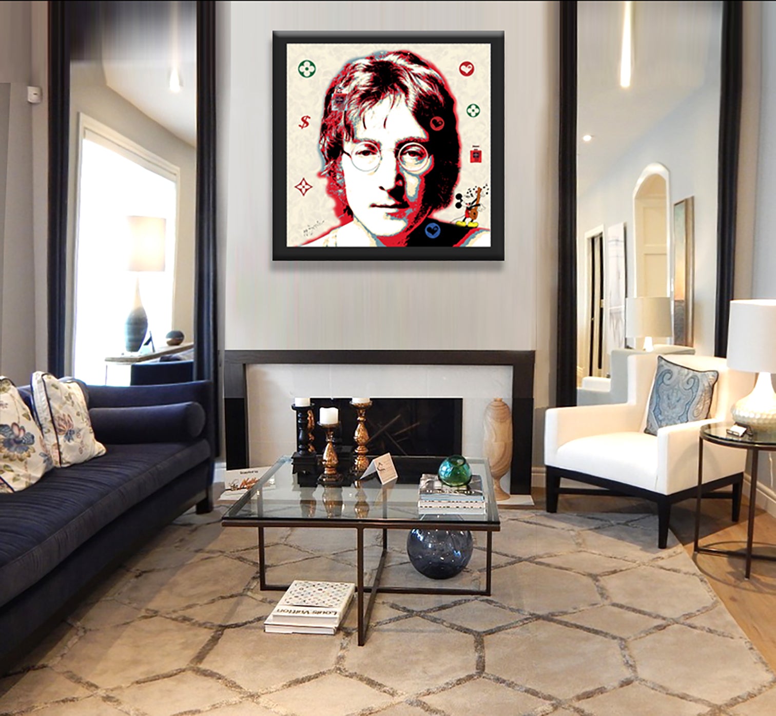 John Lennon - Peace – Giclée printed on Canvas or Paper