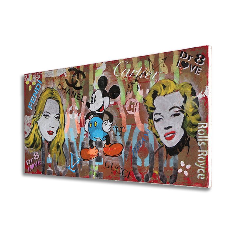 Kate Mickey Marilyn - Original Painting on Canvas