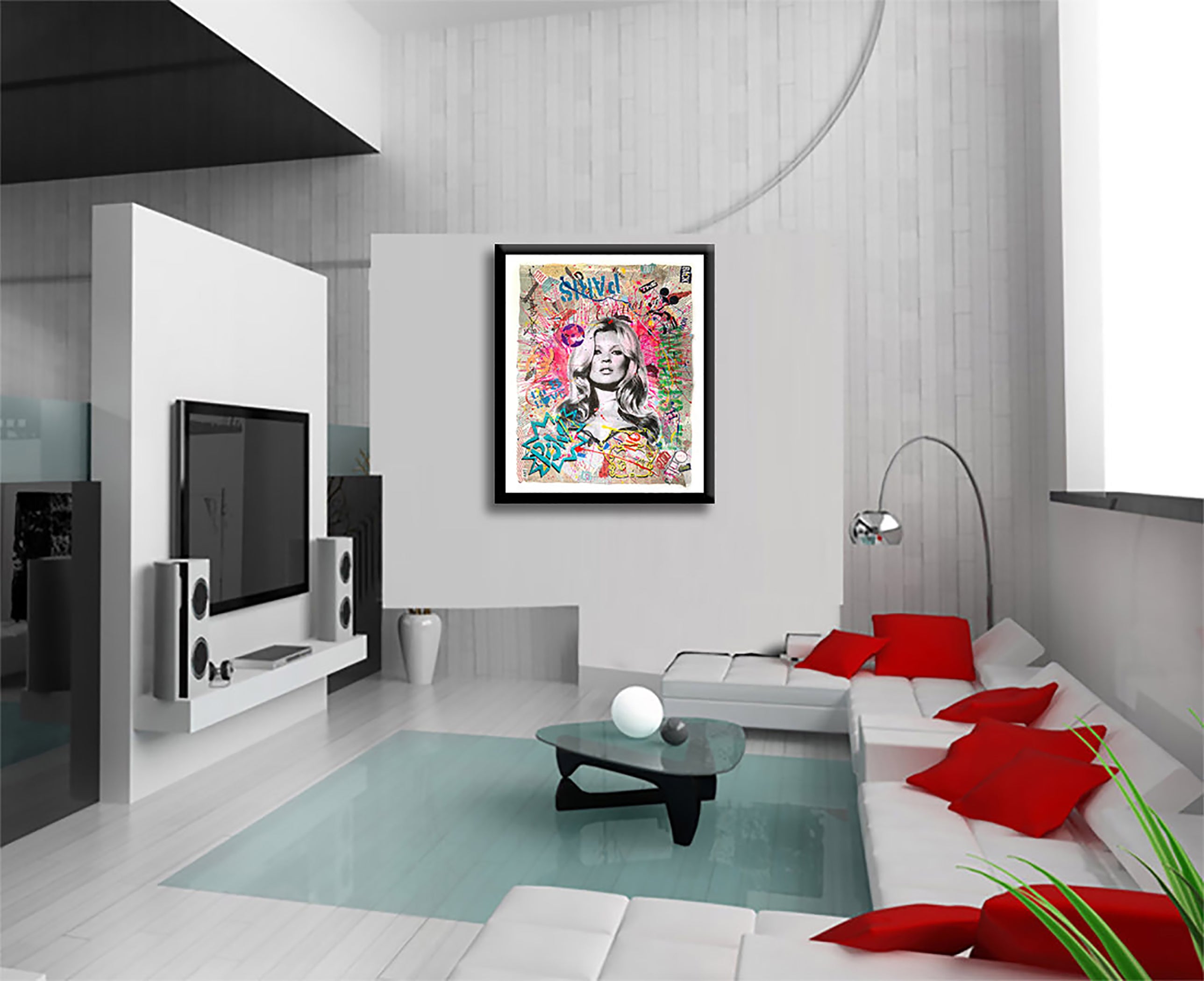 Kate Paris - Original Collage Painting on Paper