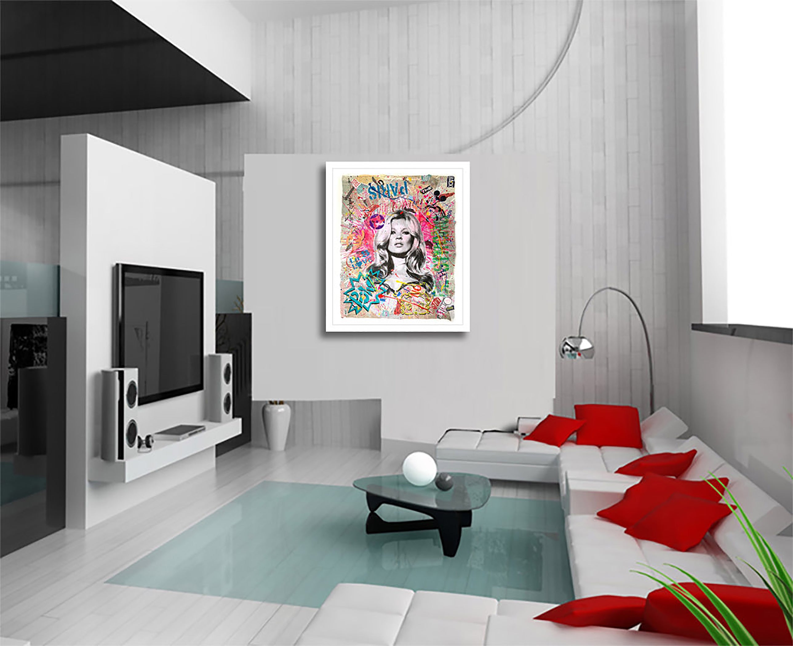Kate Paris - Original Collage Painting on Paper
