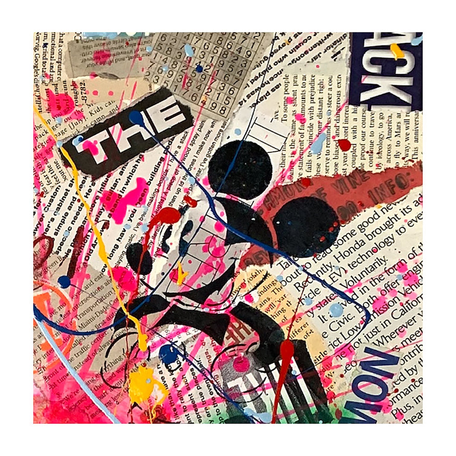 Kate Paris - Original Collage Painting on Paper