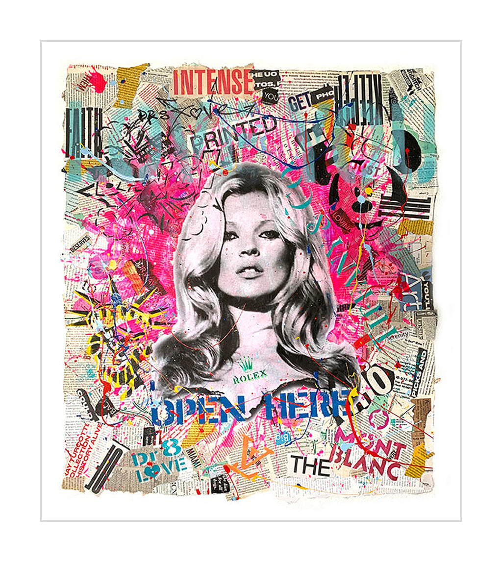 Kate Way - Original Collage Painting on Paper