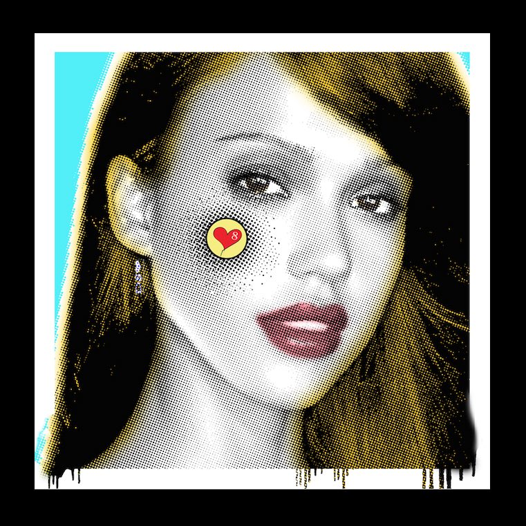 Jessica Alba - Kind of Beauty – Giclée printed on Canvas or Paper