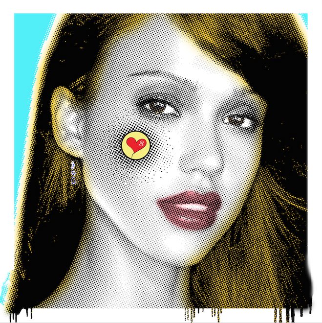 Jessica Alba - Kind of Beauty – Giclée printed on Canvas or Paper