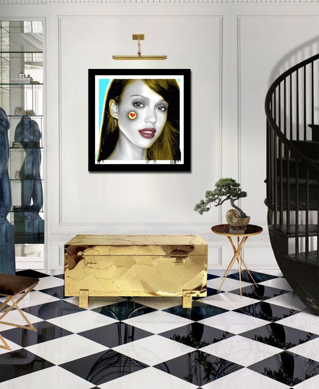 Jessica Alba - Kind of Beauty – Giclée printed on Canvas or Paper