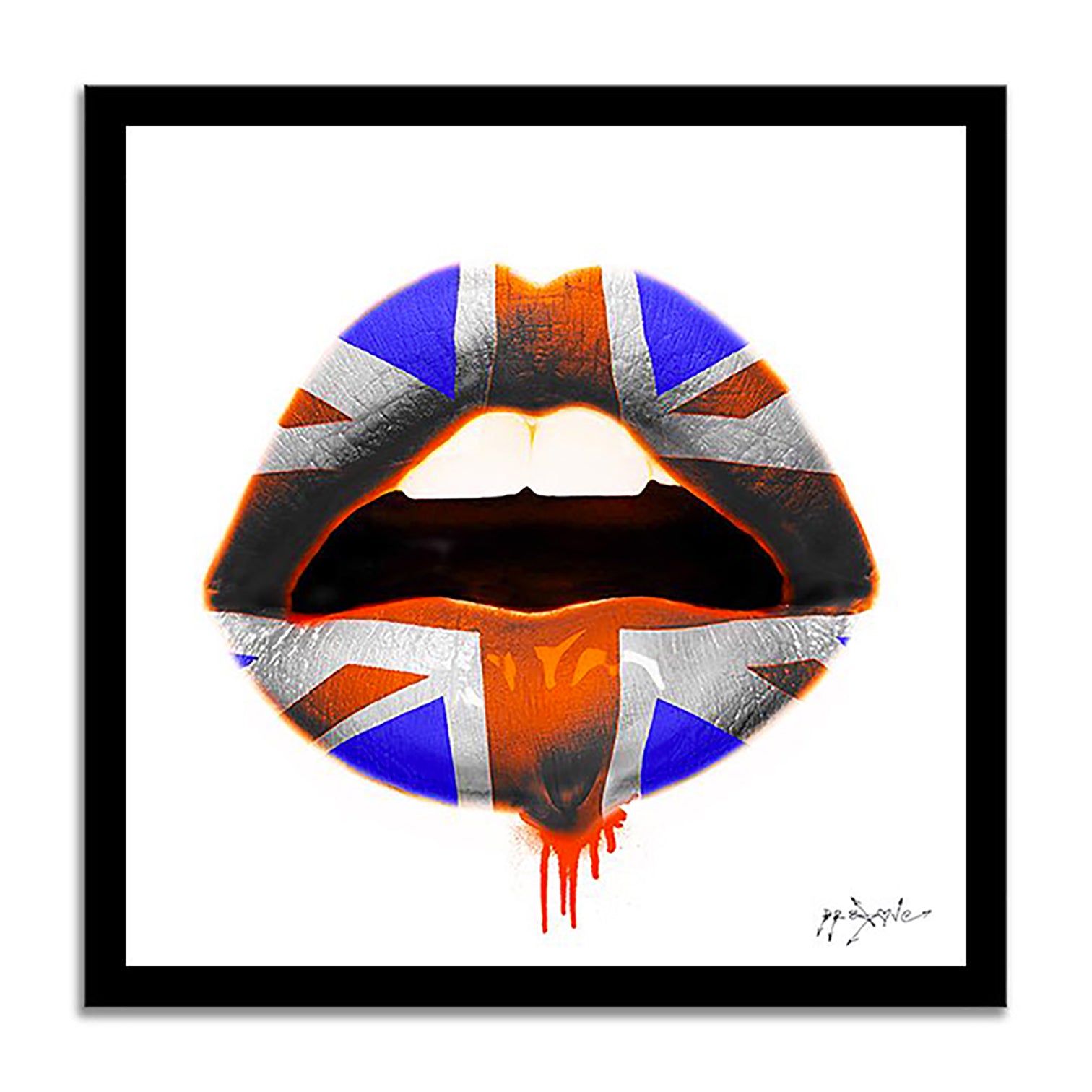 Kiss - UK – Giclée printed on Canvas or Paper
