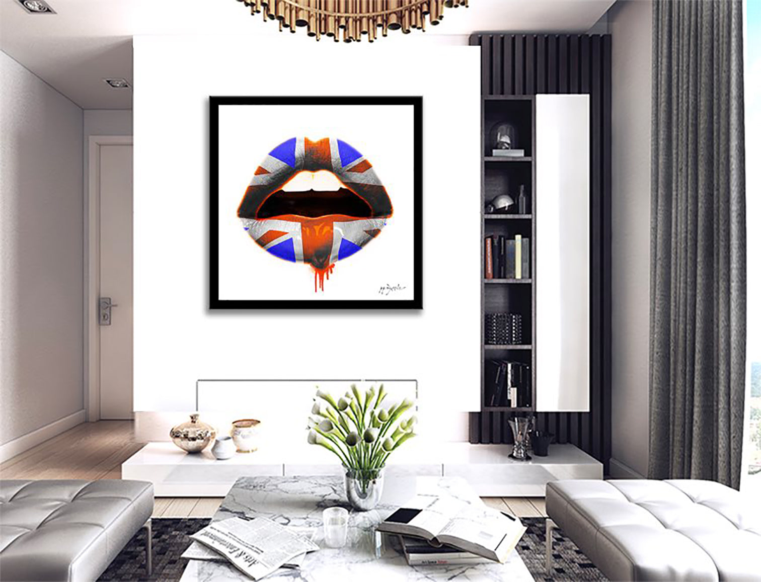 Kiss - UK – Giclée printed on Canvas or Paper