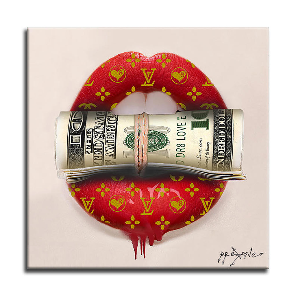 Kiss my Money - Original Painting on Canvas