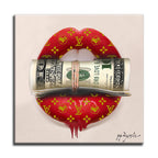 Kiss my Money - Original Painting on Canvas