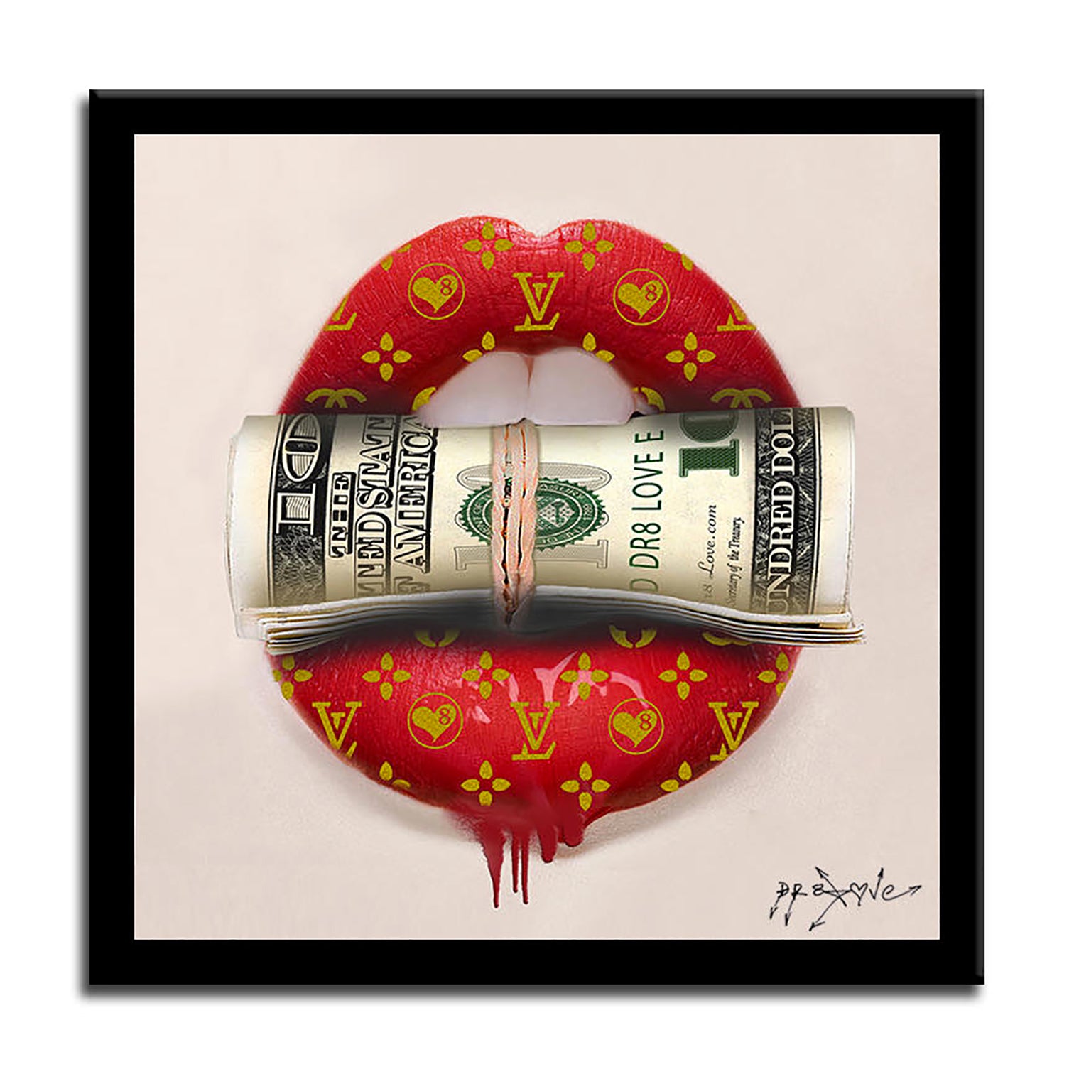 Kiss my Money - Original Painting on Canvas