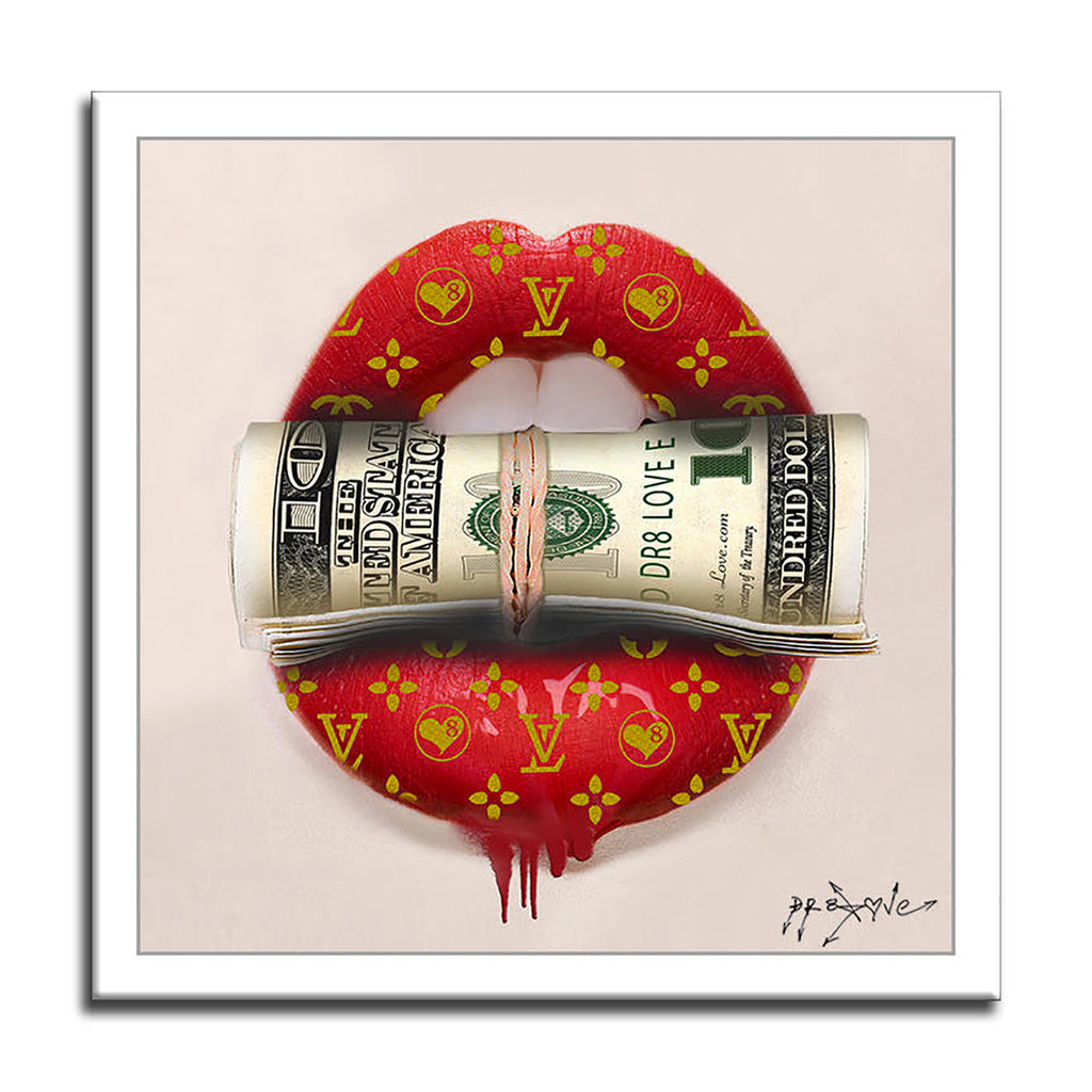 Kiss my Money - Original Painting on Canvas