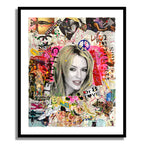 Kylie Minogue A Dream- Original Collage Painting on Paper