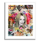 Kylie Minogue A Dream- Original Collage Painting on Paper