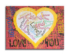 Heart - Girl Power – Original Painting on canvas