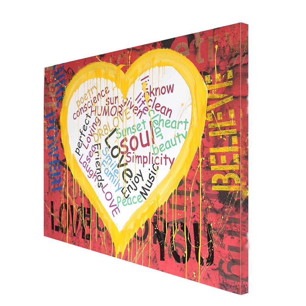 Heart - Girl Power – Original Painting on canvas