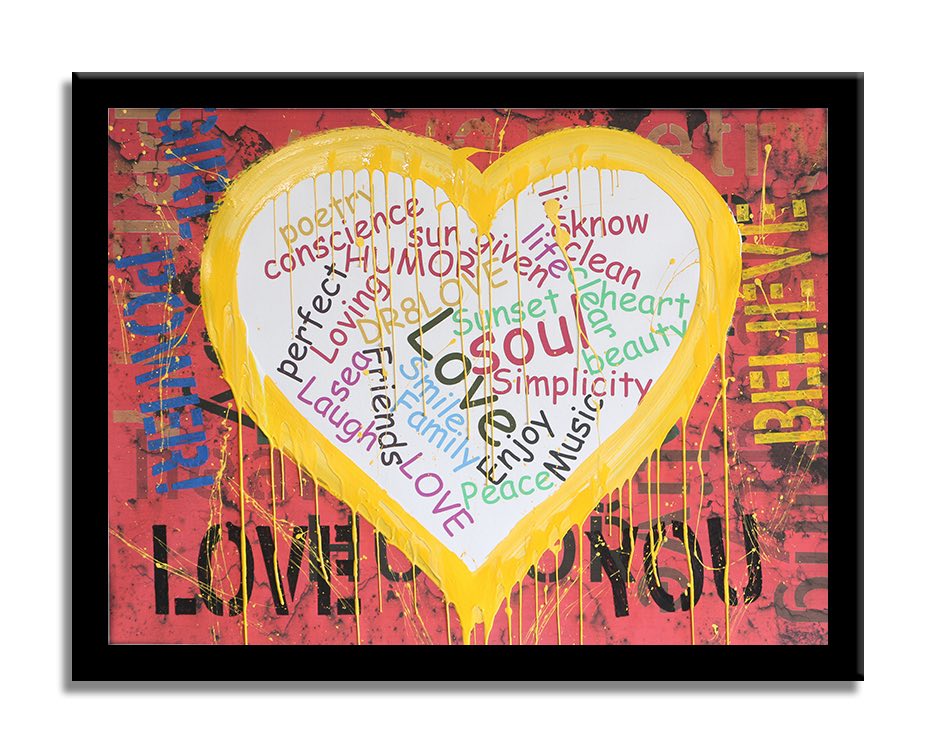 Heart - Girl Power – Original Painting on canvas