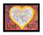 Heart - Girl Power – Original Painting on canvas