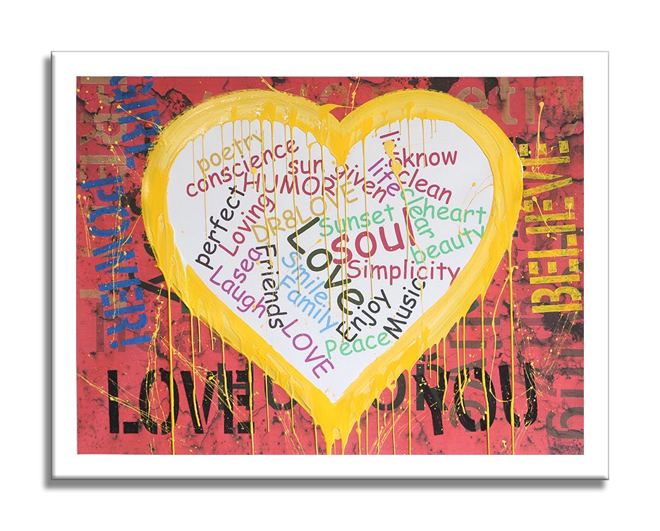 Heart - Girl Power – Original Painting on canvas