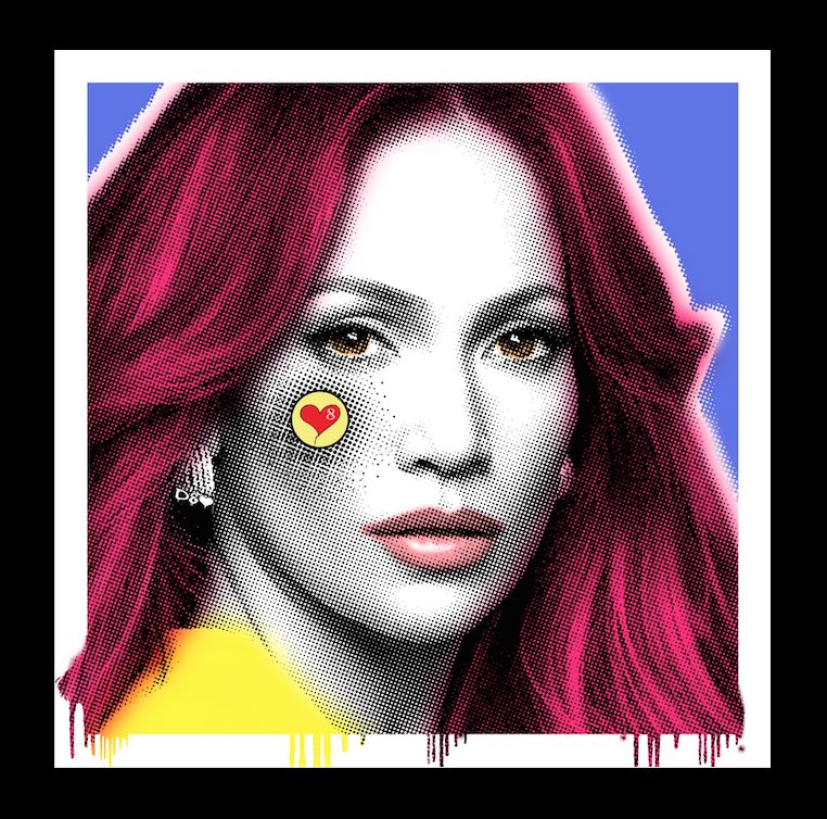 Jennifer Lopez - Love it up! – Giclée printed on Canvas or Paper