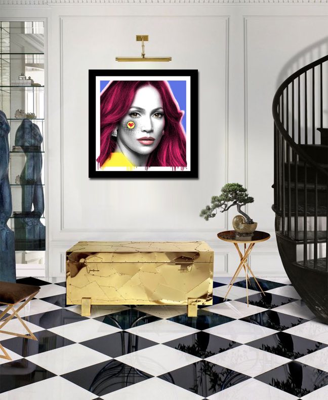 Jennifer Lopez - Love it up! – Giclée printed on Canvas or Paper