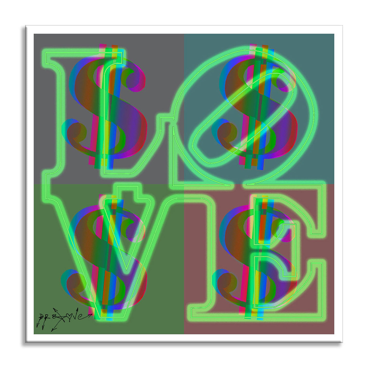 Love Green – Giclée printed on Canvas or Paper