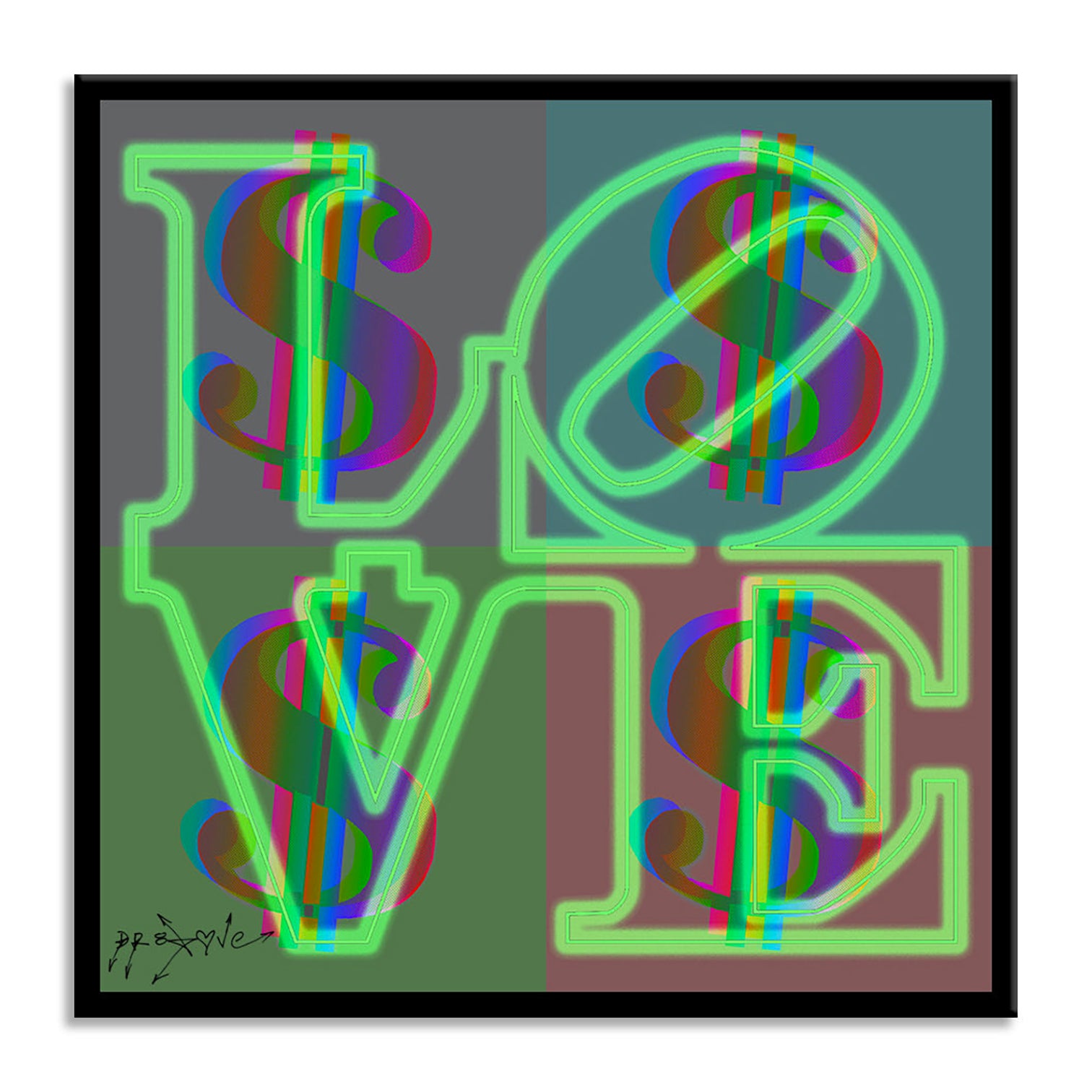 Love Green – Giclée printed on Canvas or Paper