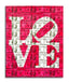 Love Red - Original Collage Painting on Paper