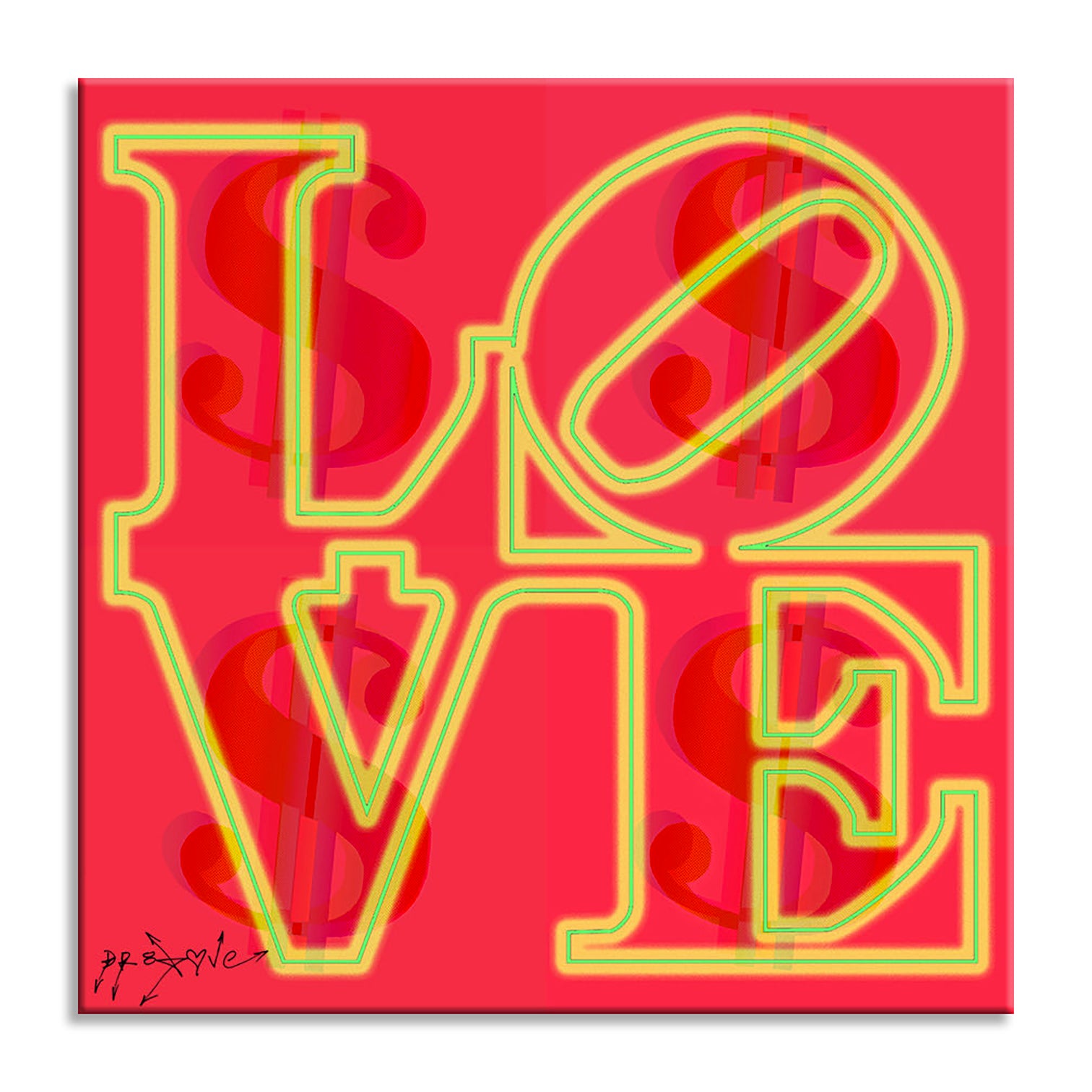 Love Red  – Giclée printed on Canvas or Paper