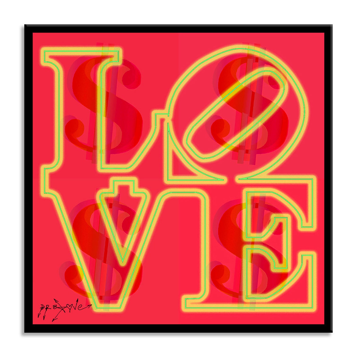 Love Red  – Giclée printed on Canvas or Paper