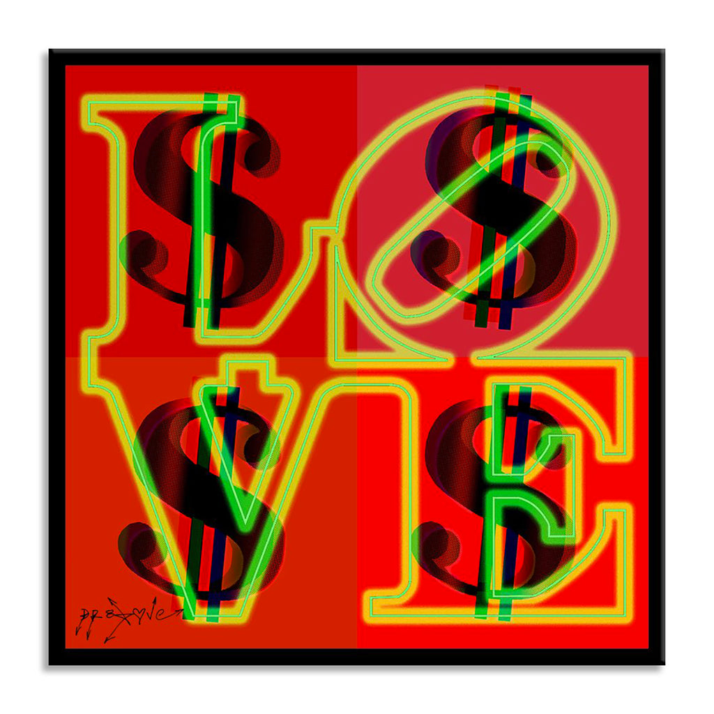 Love Red - Black – Giclée printed on Canvas or Paper