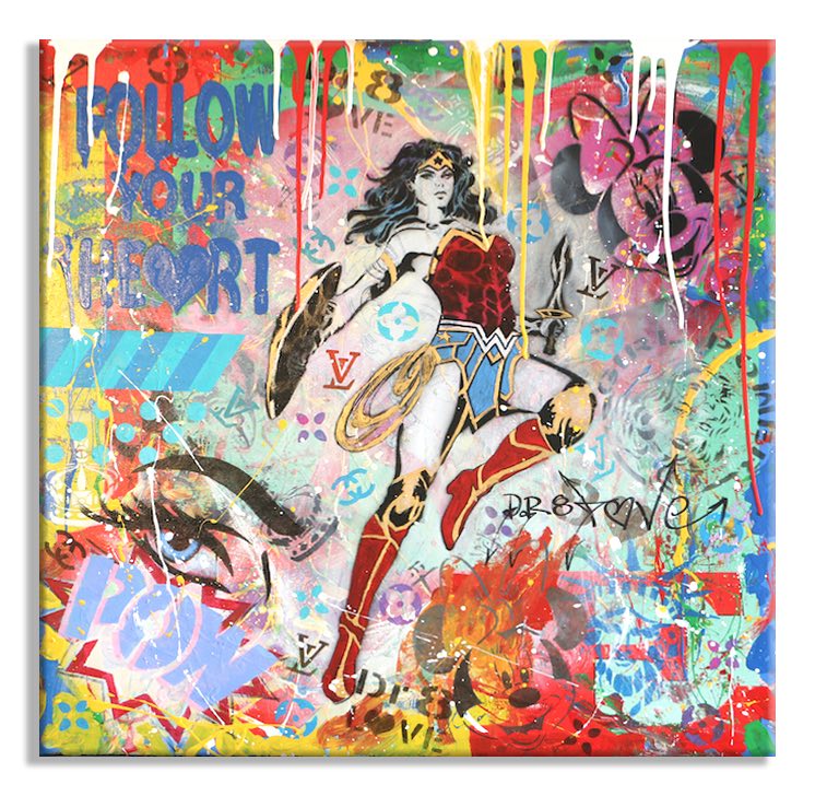 Love Wonder Woman – Giclée printed on Canvas or Paper Main image