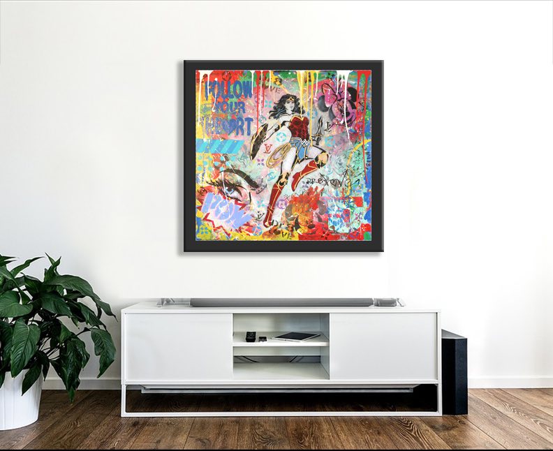 Love Wonder Woman – Giclée printed on Canvas or Paper