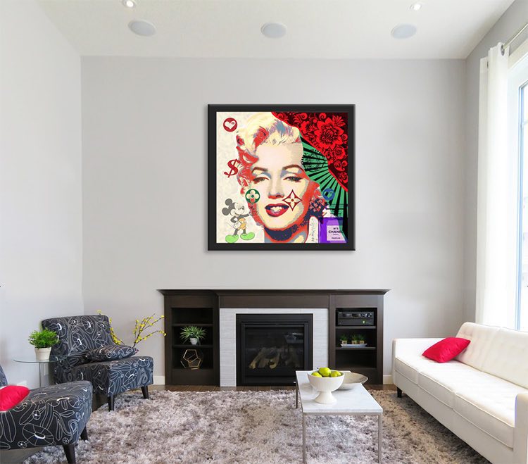 Marilyn Mickey Chanel – Giclée printed on Canvas or Paper