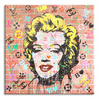 Marilyn 8 Love - Original Painting on Brick Wall Panel