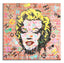 Marilyn 8 Love - Original Painting on Brick Wall Panel