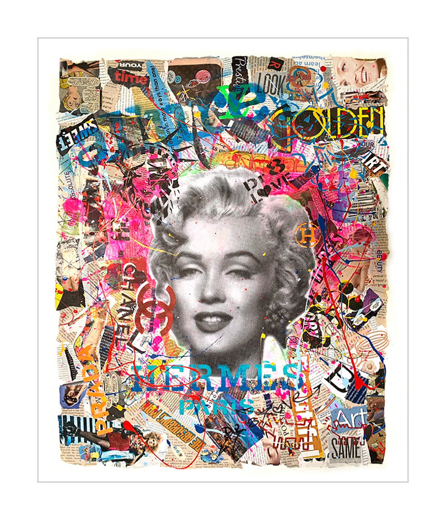 Marilyn Golden - Original Collage Painting on Paper