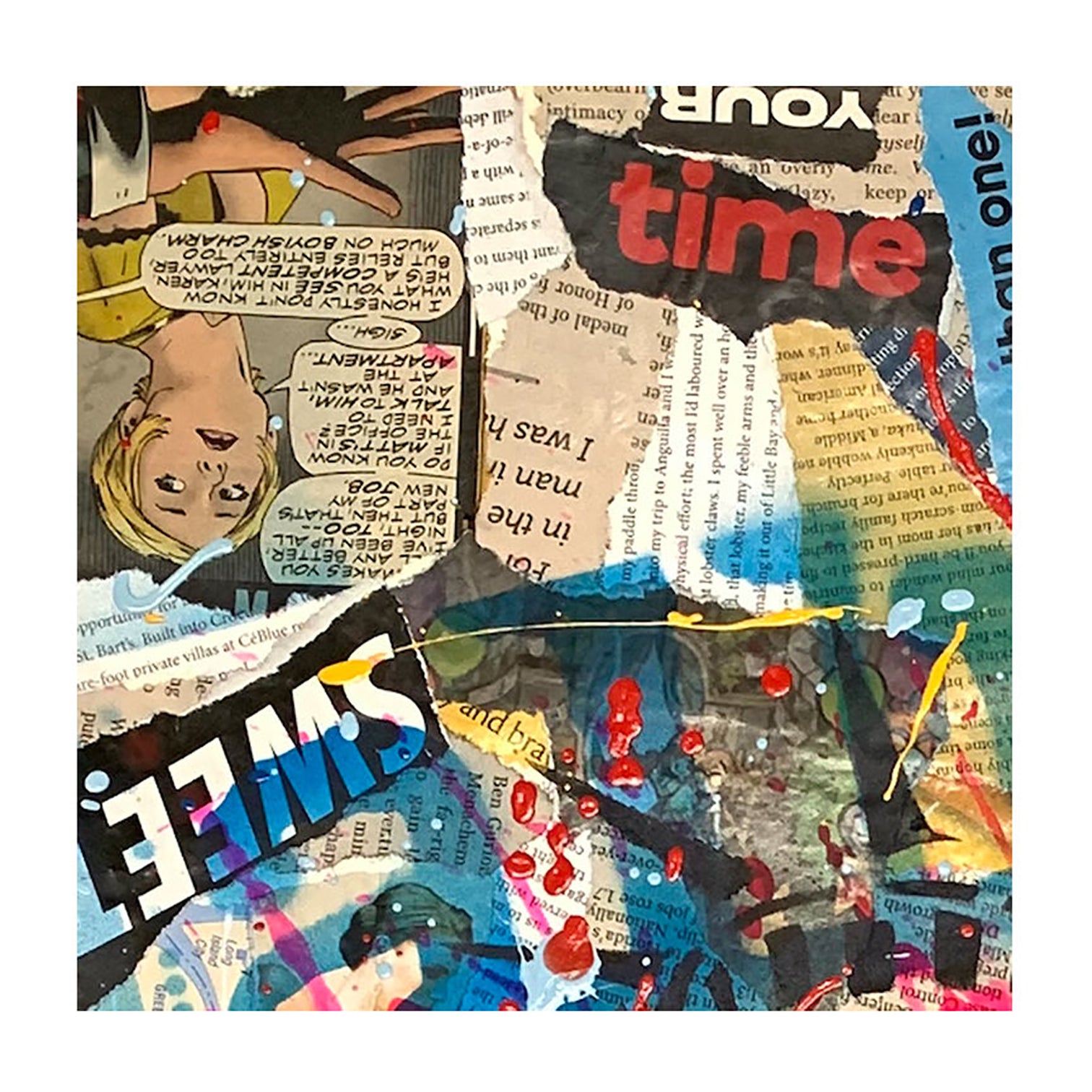 Marilyn Golden - Original Collage Painting on Paper