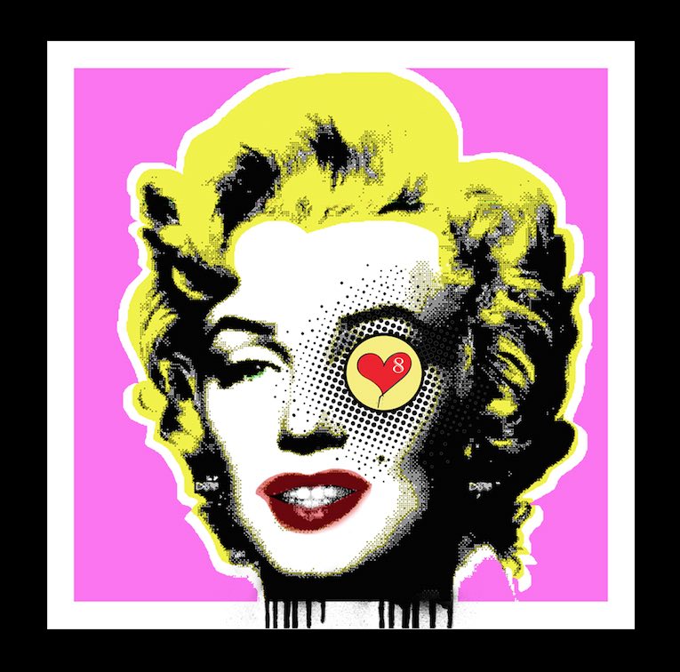 Marilyn - Love – Giclée printed on Canvas or Paper
