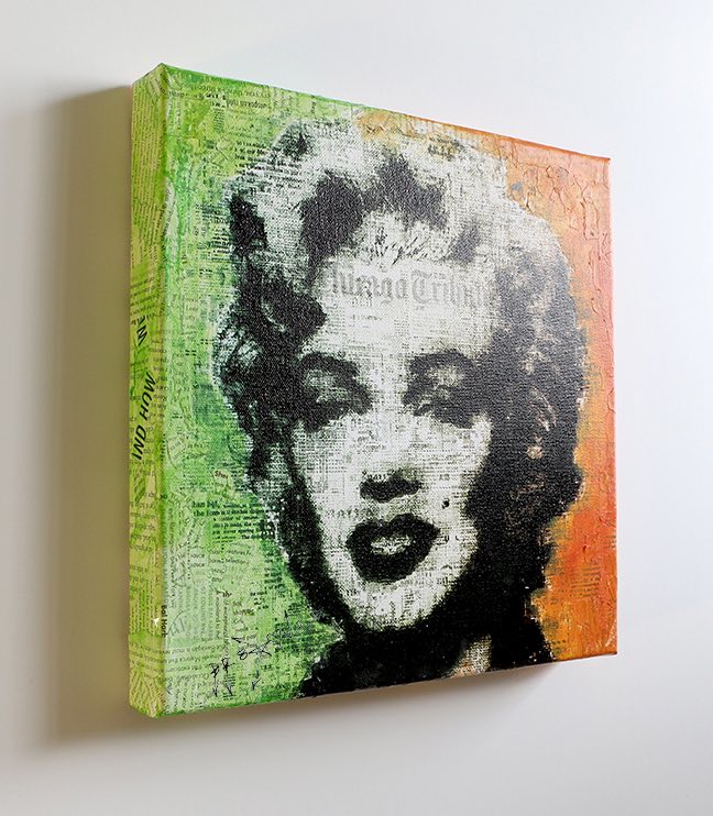 Marilyn Color - Original Painting on Canvas