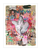 Marilyn In Style - Original Collage Painting on Paper
